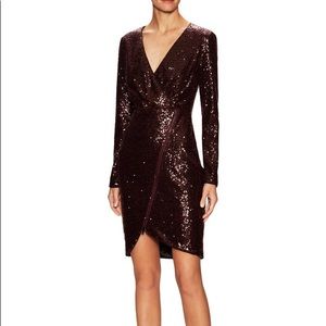 Sequin Zip Sheath Dress